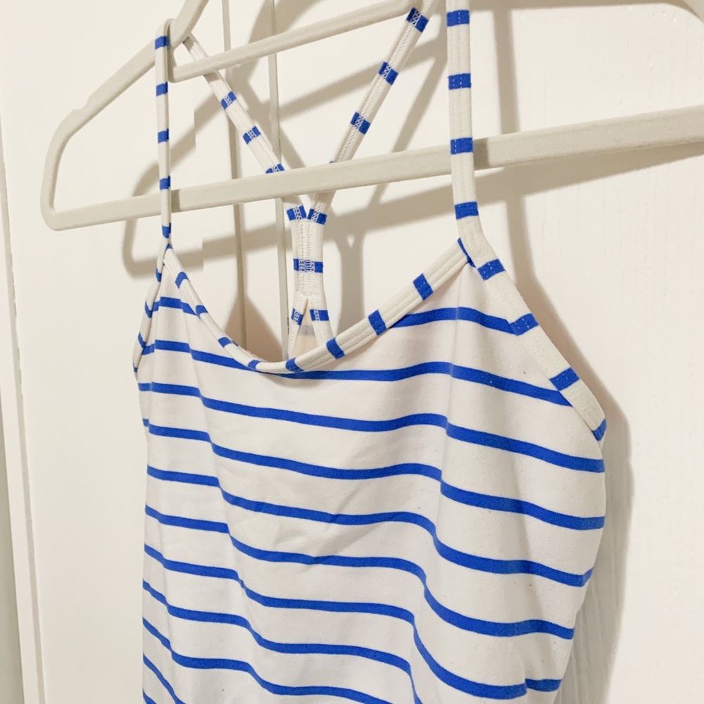 Lululemon striped Razorback tank